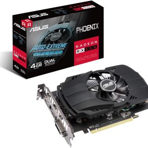 Asus Phoenix Radeon RX 550 4GB GDDR5 128-Bit Gaming Graphics Card with HDMI/ DVI/ DisplayPort (PH-RX550-4G-EVO)