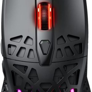 Zebronics Zeb-Phobos PRO 6-button High Performance Wired Gaming Mouse with 10000 DPI Sensor/ 70g Ultra Lightweight/ 1000Hz Polling Rate/ RGB Lights/ Advanced Windows Software/ Braided Cable