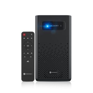 Portronics Pico 10 Smart LED Projector - 280 Lumens 150 inch Display with Miracast, Wi-Fi, HDMI, 3.5mm Aux Port, USB, in-Built 10W Speaker for Office/Home/School