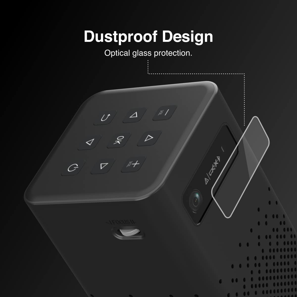 Portronics Pico 10 Smart LED Projector - 280 Lumens 150 inch Display with Miracast, Wi-Fi, HDMI, 3.5mm Aux Port, USB, in-Built 10W Speaker for Office/Home/School - Image 4