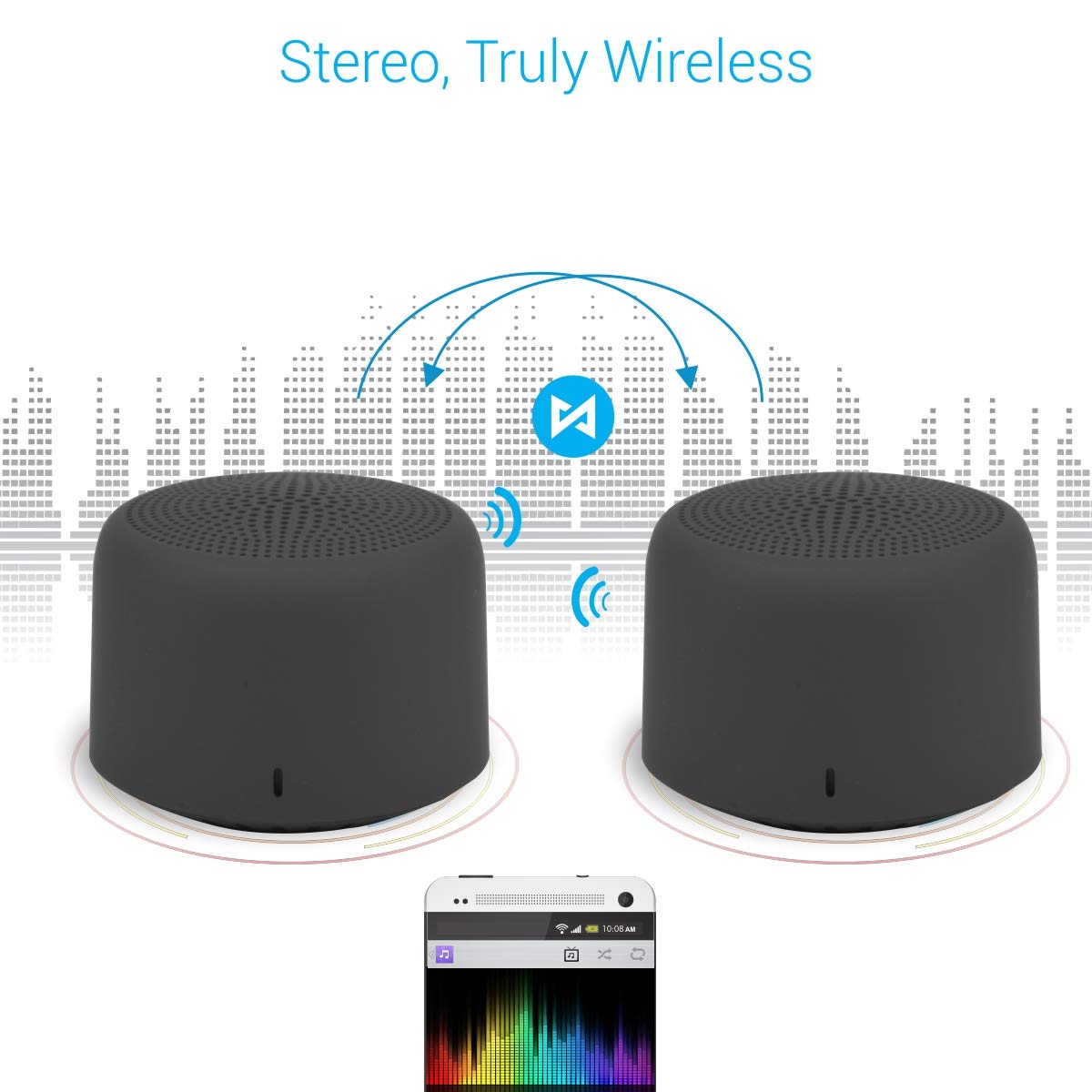 Portronics Pico 3W Bluetooth Wireless Portable Speaker with TWS (Black) - POR-312 - Image 5