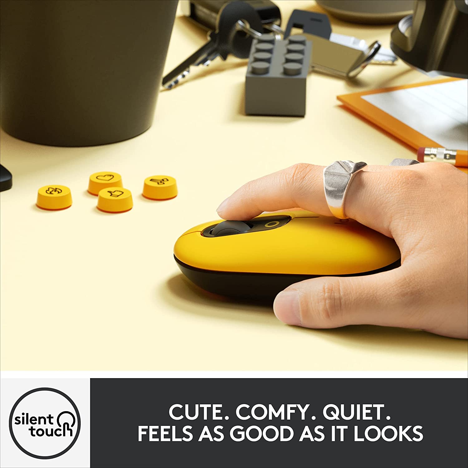 Logitech POP Wireless Mouse with Customizable Emojis - Blast - Image 4