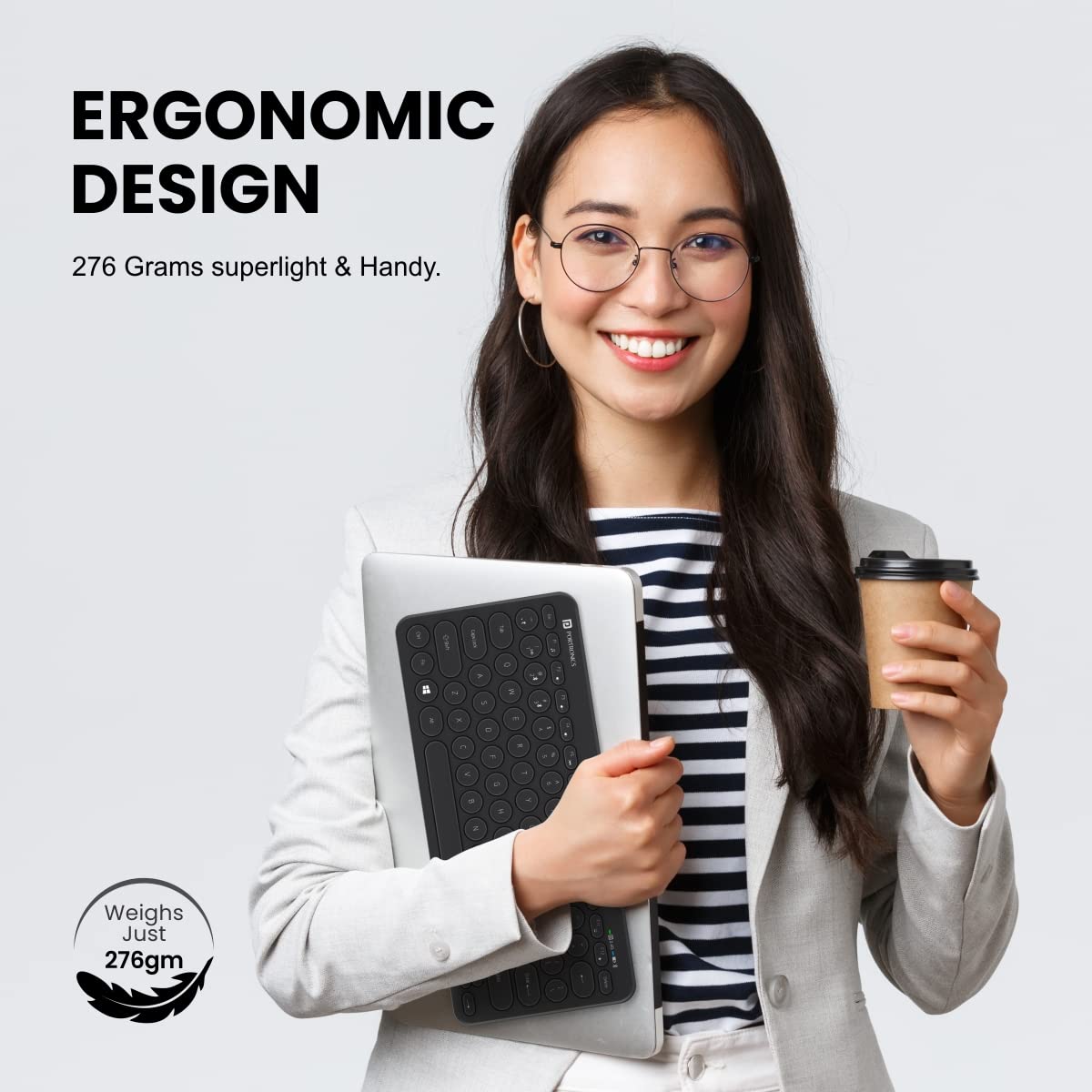 Portronics Bubble Multimedia Wireless Keyboard (Por-1677) - Image 5