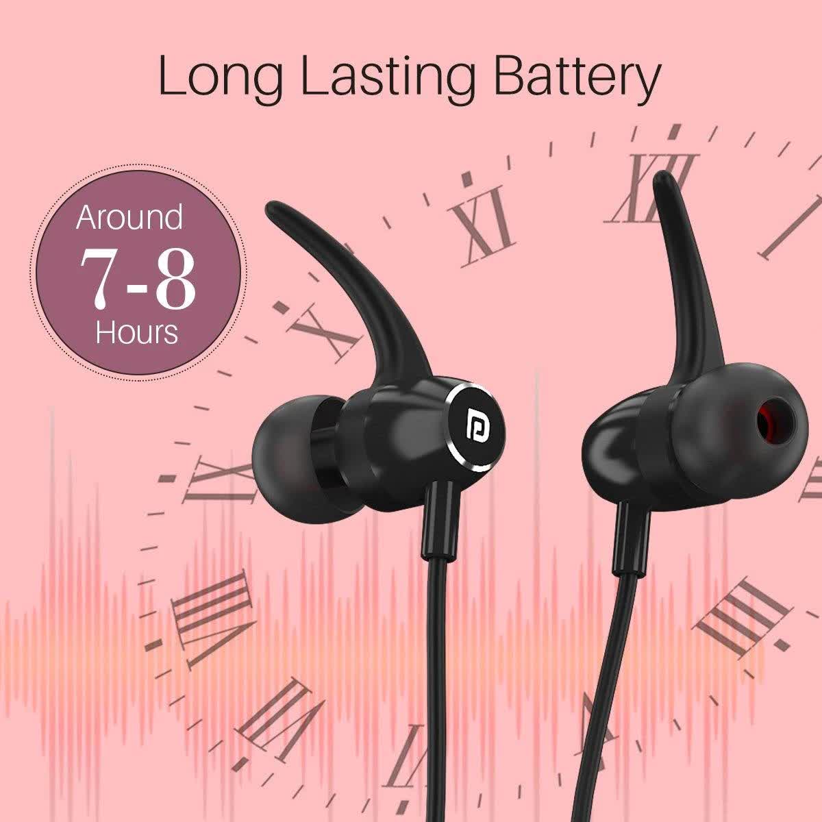 Portronics Harmonics 300 Wireless Sports Headset - Black (POR-1181) - Image 5