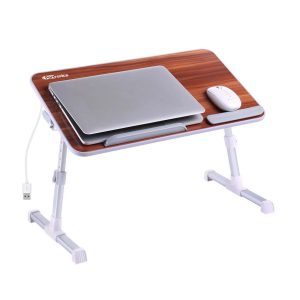 Portronics My Buddy Plus Portable Laptop Stand With Cooling Fan (Brown) - POR-895