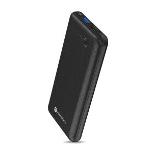 Portronics Power Brick II 10000 mAh/2.4A 12w Slim Power Bank with Dual USB Output Port for iPhone/ Anrdoid & Other Devices (Black)