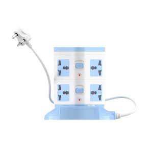 Portronics Power Plate 9 with 3 USB Ports + 8 Power Sockets Power Converter(POR-1600)