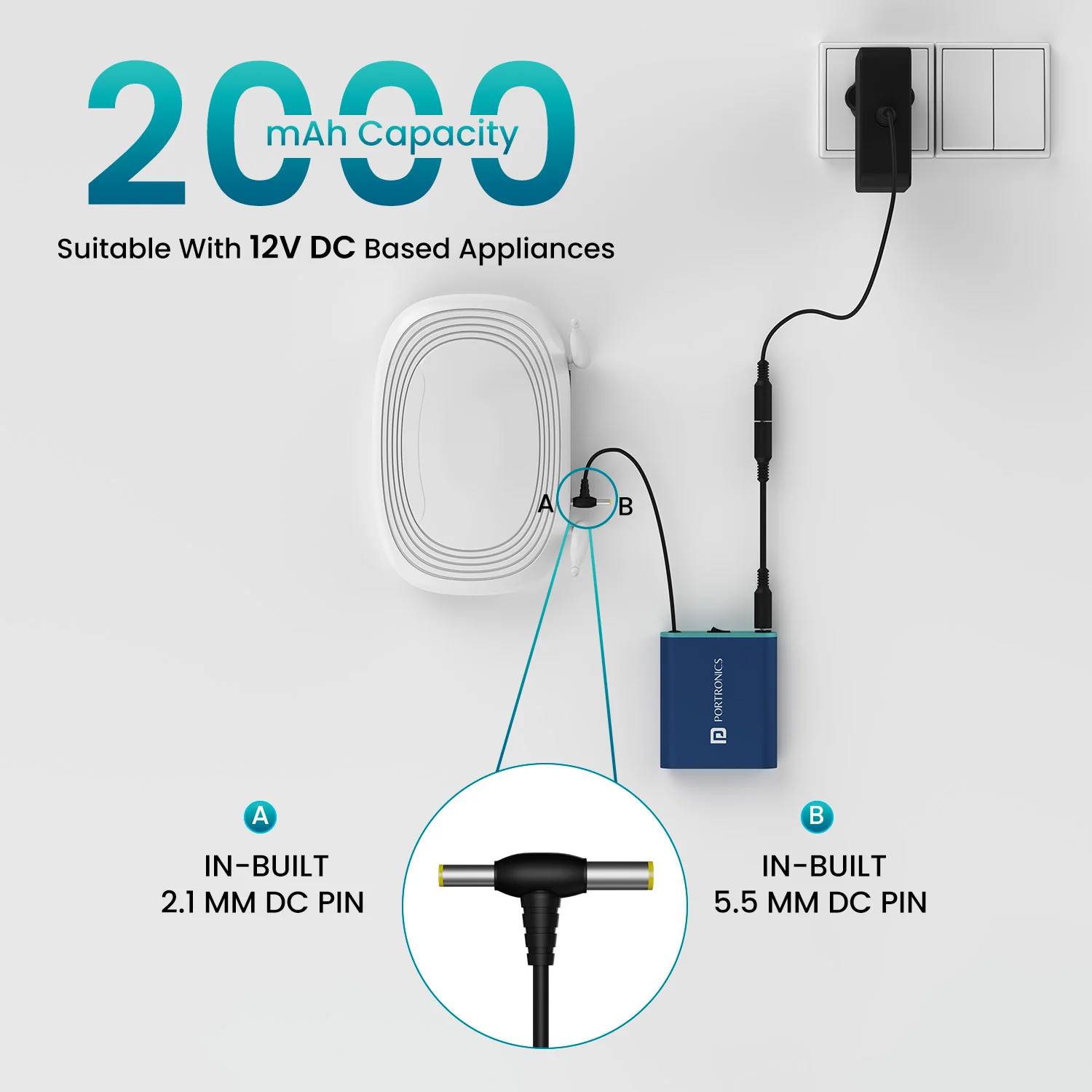 Portronics PowerPlus Powerbank - Wide Compatibility, Smart Battery Backup, Por 160 (Blue) - Image 5