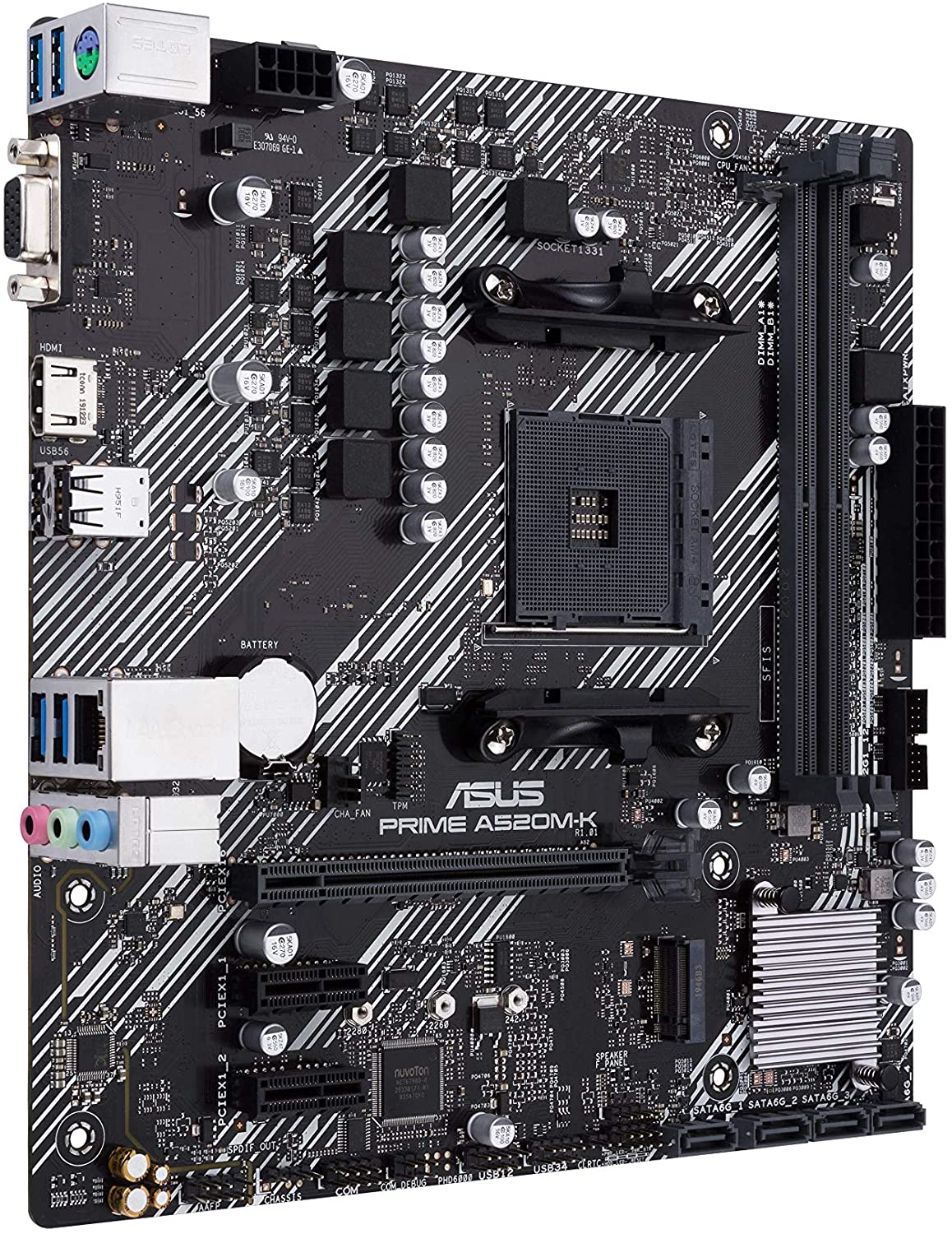 Asus PRIME A520M-K Motherboard for AMD Ryzen 5000/ 4000 G/ 3000 Series Processors - AM4 Socket - Image 3