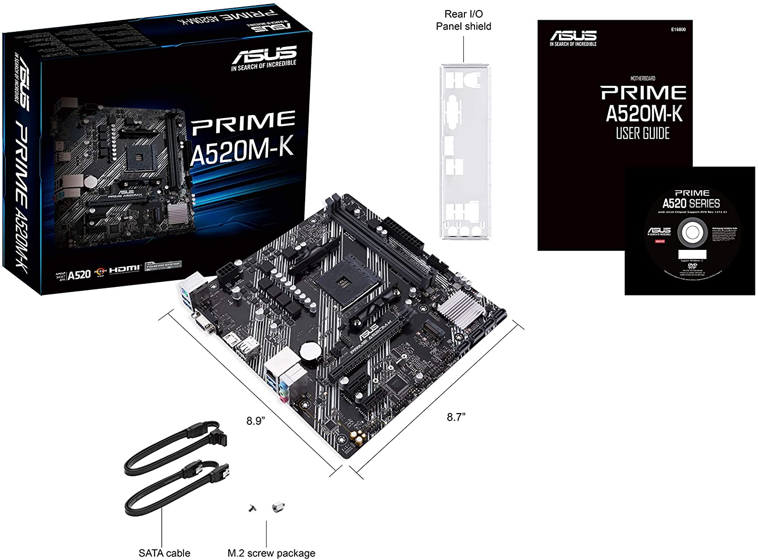 Asus PRIME A520M-K Motherboard for AMD Ryzen 5000/ 4000 G/ 3000 Series Processors - AM4 Socket - Image 5
