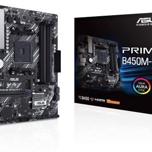 Asus PRIME B450M-A II Motherboard for AMD Ryzen 5000/ 4000 G/ 3rd/2nd/1st Gen Series Processors - AM4 Socket