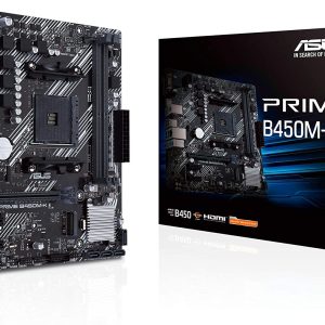 Asus PRIME B450M-K II Motherboard for AMD Ryzen 5000/ 4000 G/ 3rd/2nd/1st Gen Series Processors - AM4 Socket
