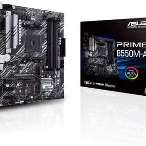 Asus PRIME B550M-A Micro-ATX Motherboard for AMD 3rd Gen Ryzen Processors - AM4 Socket