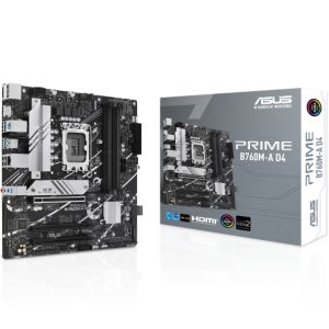Asus PRIME B760M-A D4 Motherboard for Intel 12th & 13th Gen Processors - LGA1700 Socket