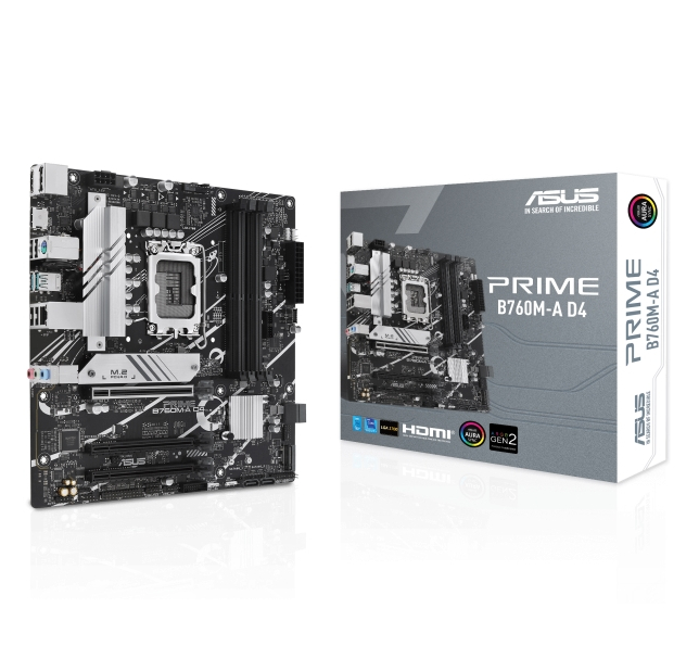 Asus PRIME B760M-A D4 Motherboard for Intel 12th & 13th Gen Processors - LGA1700 Socket