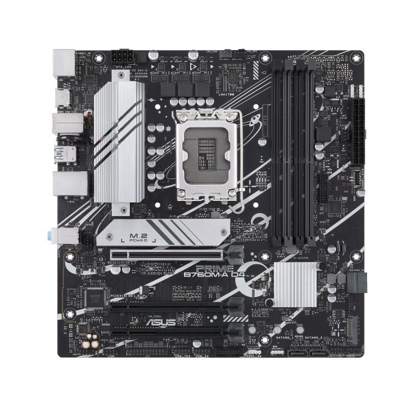 Asus PRIME B760M-A D4 Motherboard for Intel 12th & 13th Gen Processors - LGA1700 Socket - Image 2