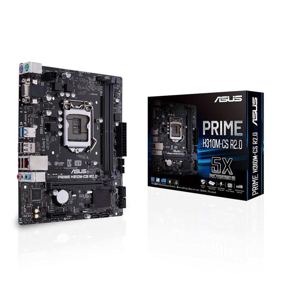 Asus PRIME H310M-CS R2.0 Motherboard for Intel 8th Gen Processors - LGA1151 Socket