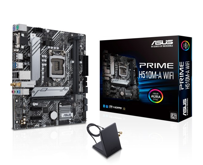 Asus PRIME H510M-A WIFI Motherboard For Intel 10th & 11th Gen Processors - LGA1200 Socket