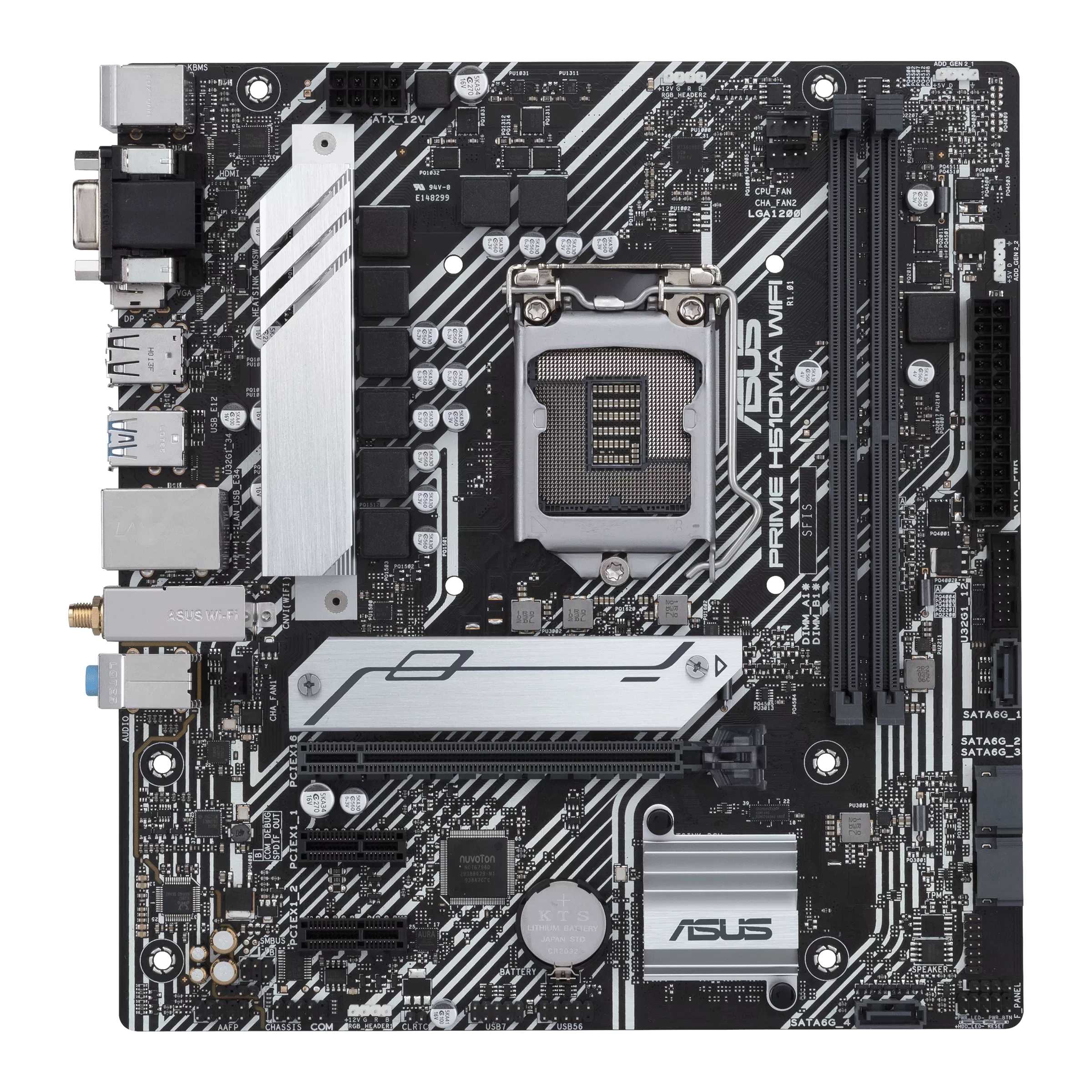 Asus PRIME H510M-A WIFI Motherboard For Intel 10th & 11th Gen Processors - LGA1200 Socket - Image 2
