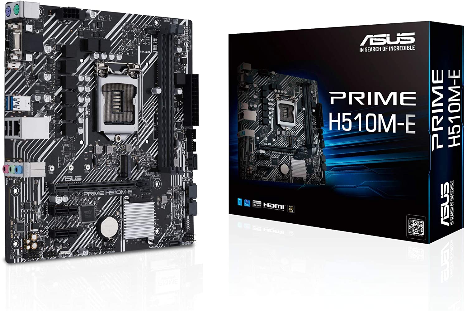 Asus PRIME H510M-E Motherboard for Intel 10th/ 11th Gen Processors - LGA1200 Socket