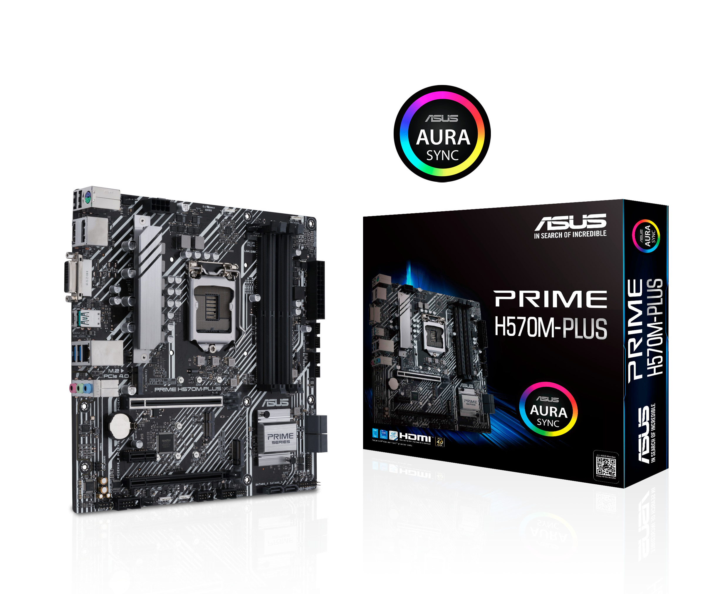 Asus PRIME H570M-PLUS Motherboard for Intel 10th/ 11th Gen Processors - LGA1200 Socket