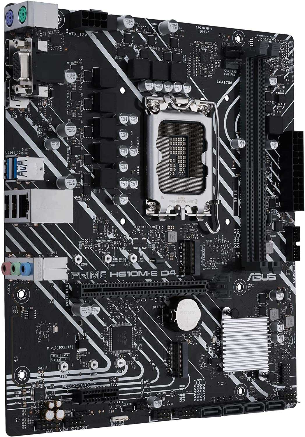 Asus PRIME H610M-E D4 Motherboard For Intel 12th Gen Processors - LGA1700 Socket - Image 3