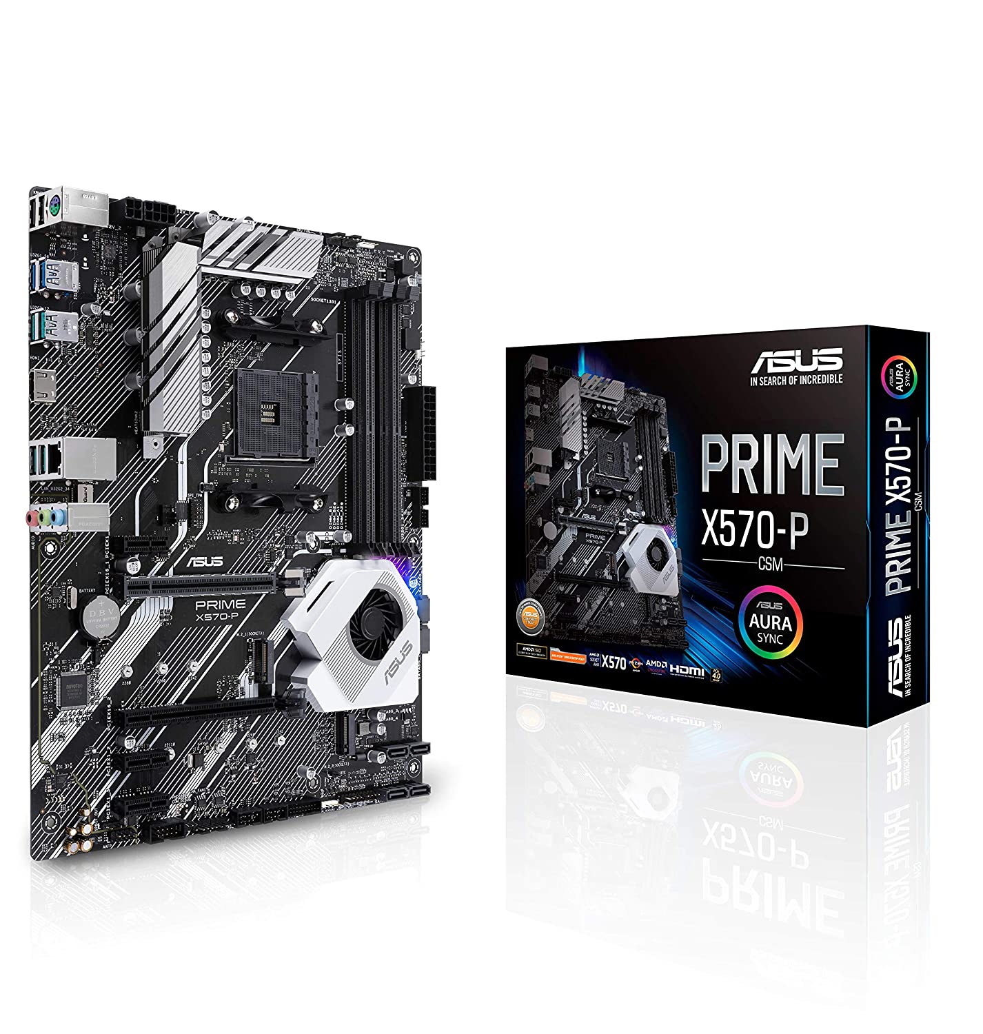 Asus PRIME X570-P/CSM ATX Motherboard for AMD 3rd/ 2nd Gen Ryzen Processors - AM4 Socket