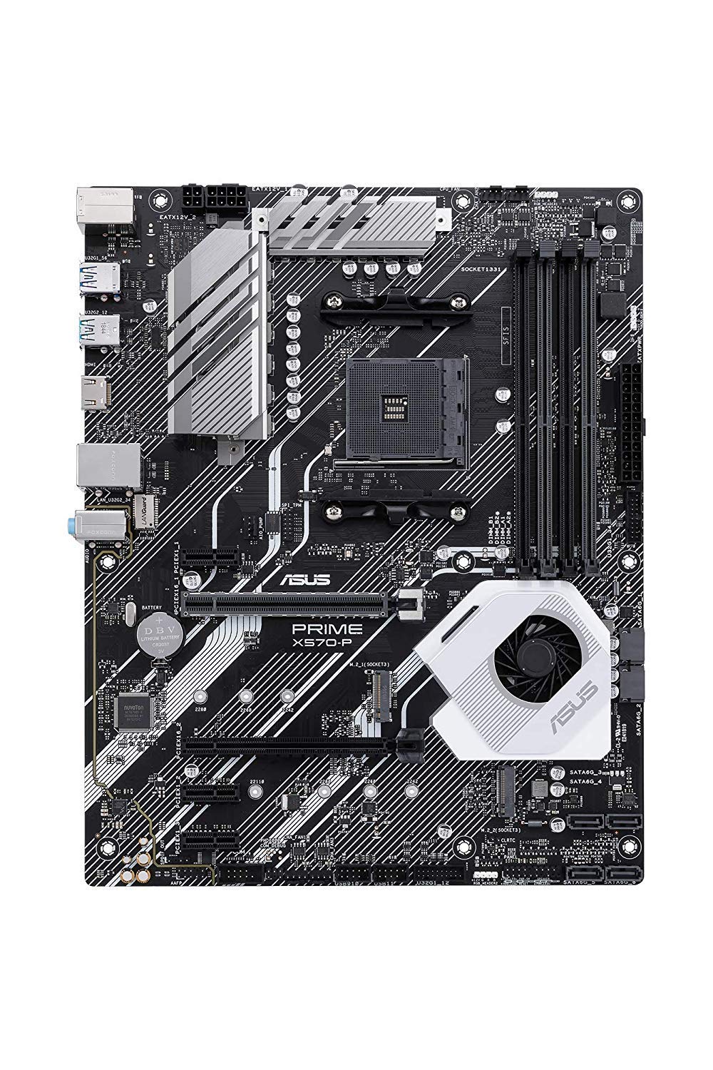 Asus PRIME X570-P/CSM ATX Motherboard for AMD 3rd/ 2nd Gen Ryzen Processors - AM4 Socket - Image 2