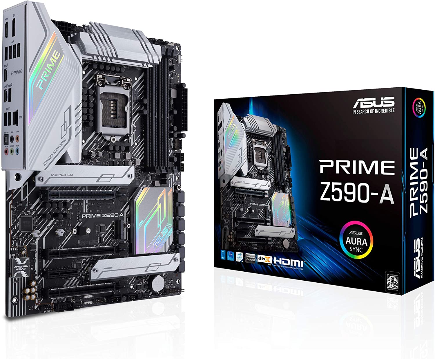Asus PRIME Z590-A ATX Motherboard for Intel 10th/ 11th Gen Processors - LGA1200 Socket