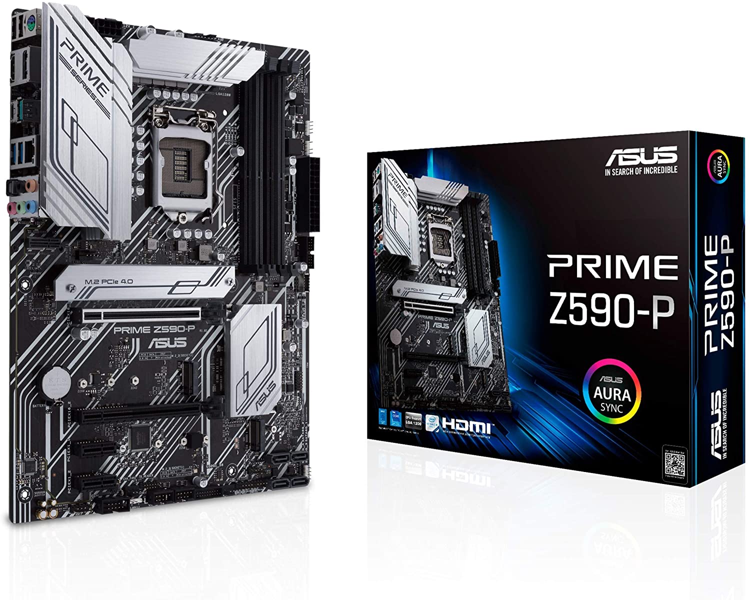 Asus PRIME Z590-P Motherboard for Intel 10th & 11th Gen Processors - LGA1200 Socket
