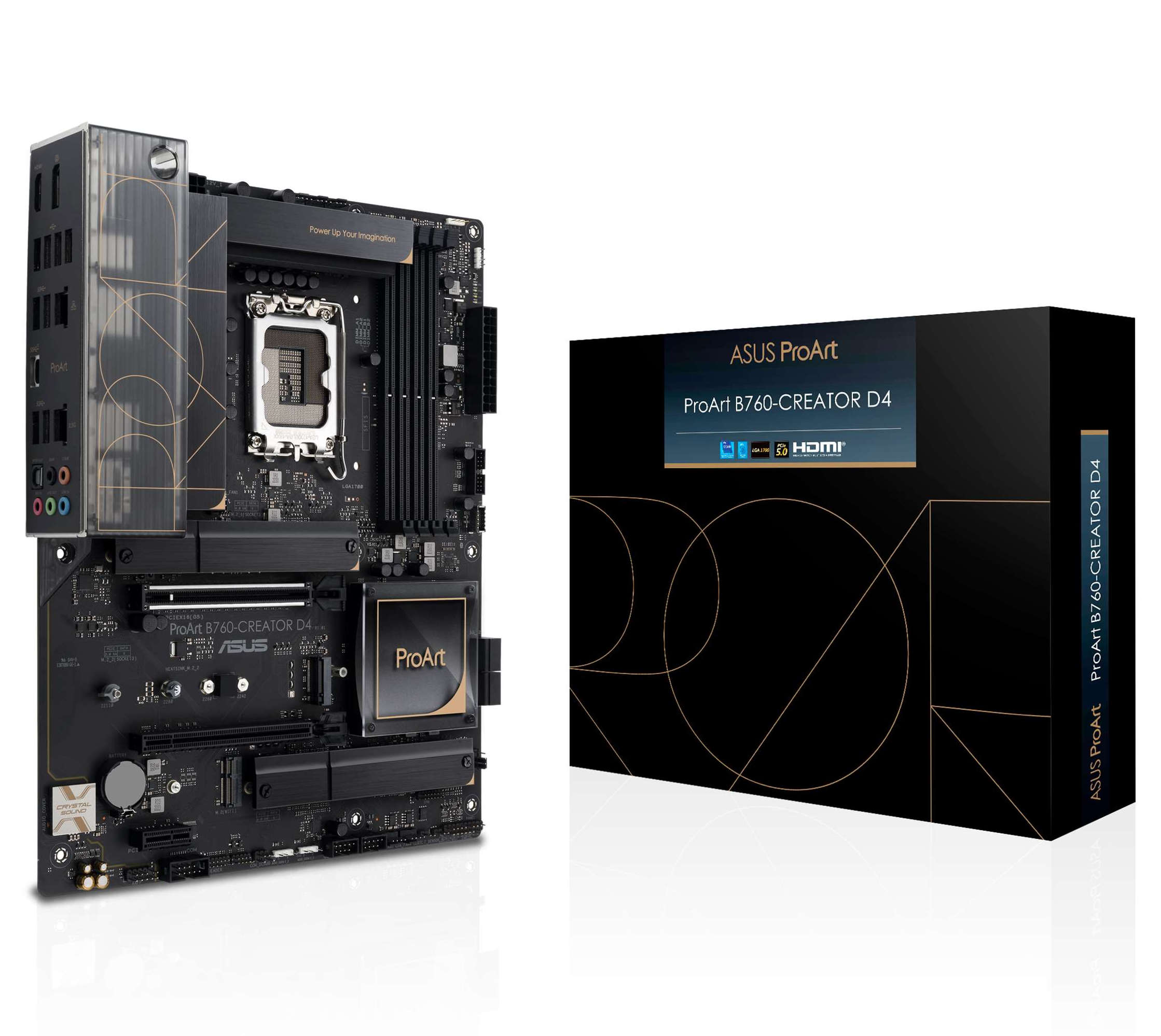 Asus ProArt B760-CREATOR D4 Motherboard for Intel 13th and 12th Gen Processors - LGA1700 Socket