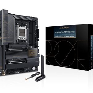 Asus ProArt X670E-CREATOR WiFi Motherboard for AMD Ryzen 9000 & 8000 & 7000 Series Processors - AM5 Socket (AMD X670/ ATX/ 16+2 Power Stages/ PCIe 5.0 Ready/ DDR5 Support/ USB4 10 Gb/ 2.5 Gb LAN/ WiFi 6E/ Four M.2 Slots