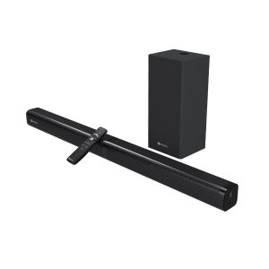 Portronics Pure Sound 103 Detachable 100W Bluetooth Soundbar with Wired Subwoofer/ 2.1 Channel System/ USB/ Aux/ MicroSD Slot