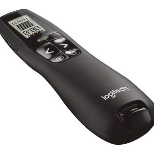 Logitech R800 Professional Wireless Presenter - Presentation Remote with Green Laser Pointer and LCD Display