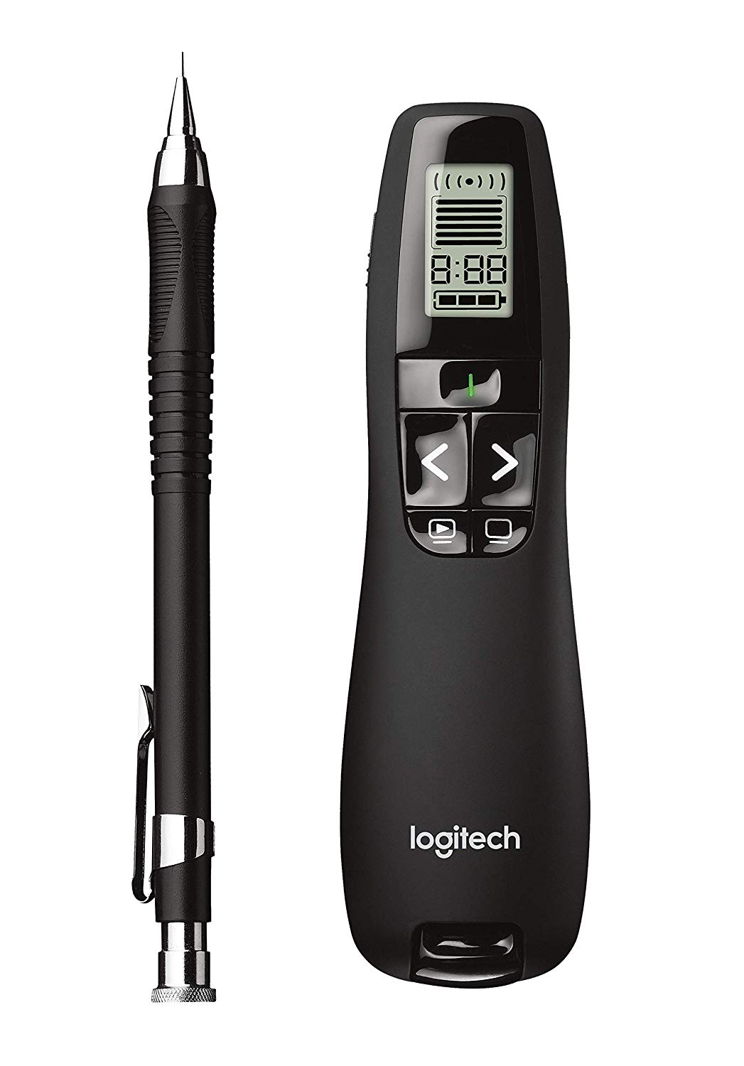 Logitech R800 Professional Wireless Presenter - Presentation Remote with Green Laser Pointer and LCD Display - Image 3