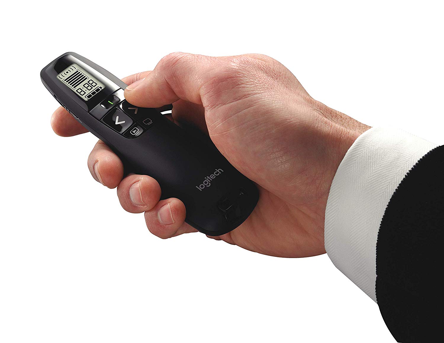 Logitech R800 Professional Wireless Presenter - Presentation Remote with Green Laser Pointer and LCD Display - Image 5