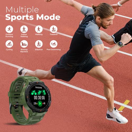 Just Corseca RAY K'ANAB!S Calling Watch cum Smart Watch (Green) - Image 3