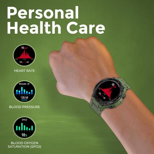 Just Corseca RAY K'ANAB!S Calling Watch cum Smart Watch (Green) - Image 5