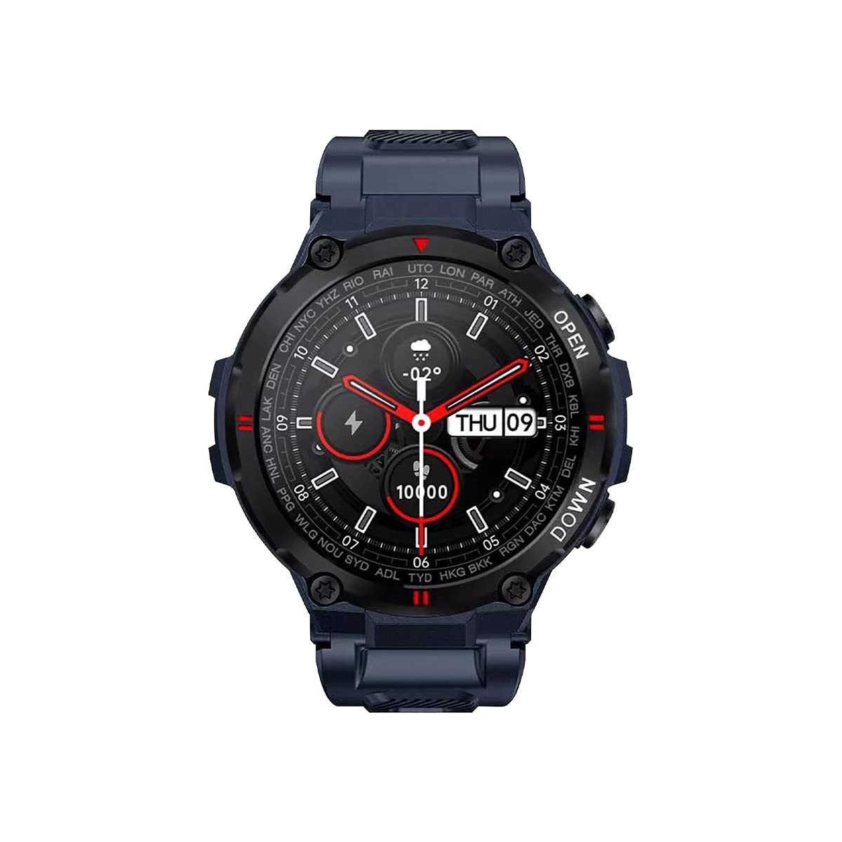 Just Corseca RAY K'ANAB!S Calling Watch cum Smart Watch (Blue)