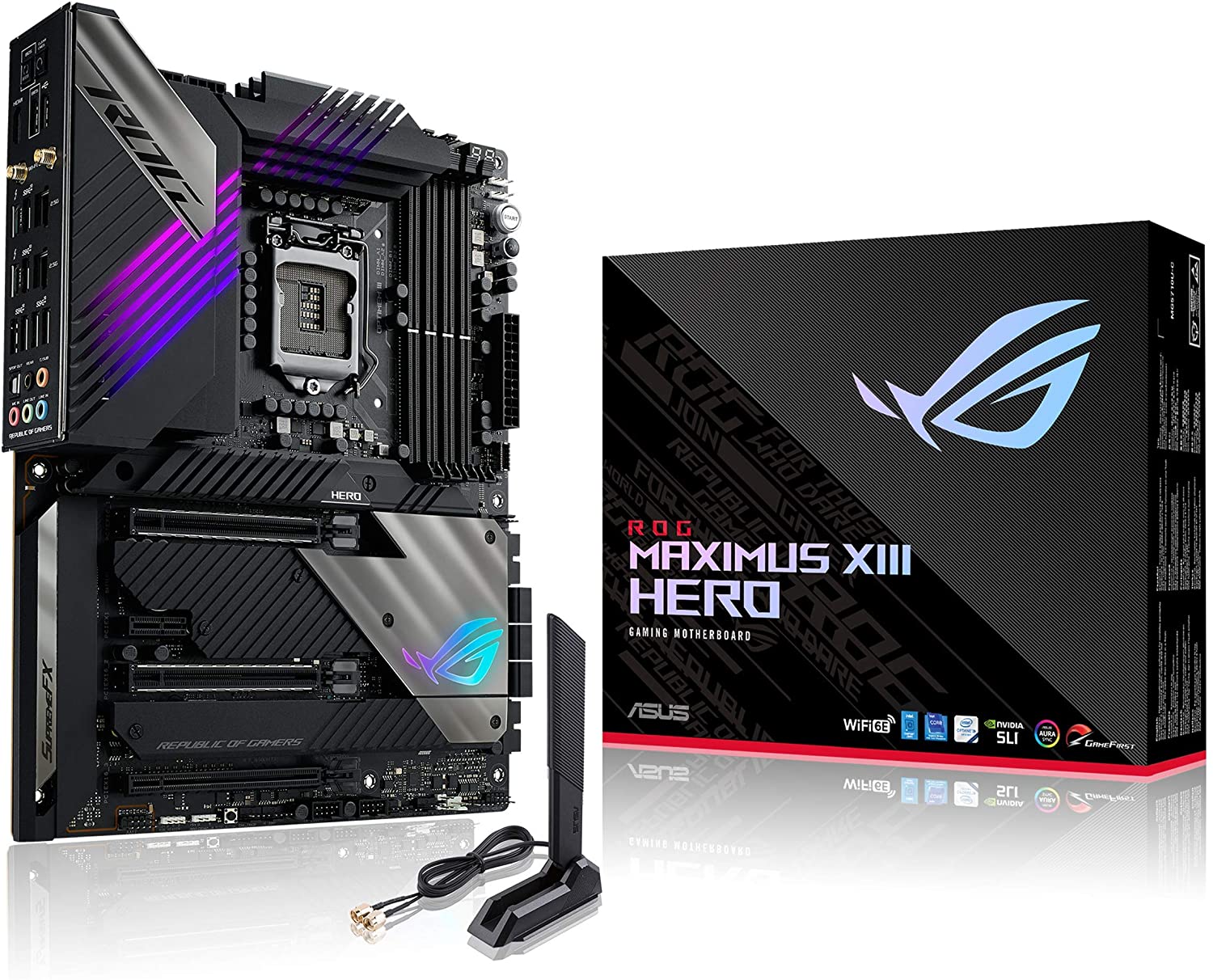 Asus ROG MAXIMUS XIII HERO (WiFi) Motherboard for Intel 10th/ 11th Gen Processors - LGA1200 Socket