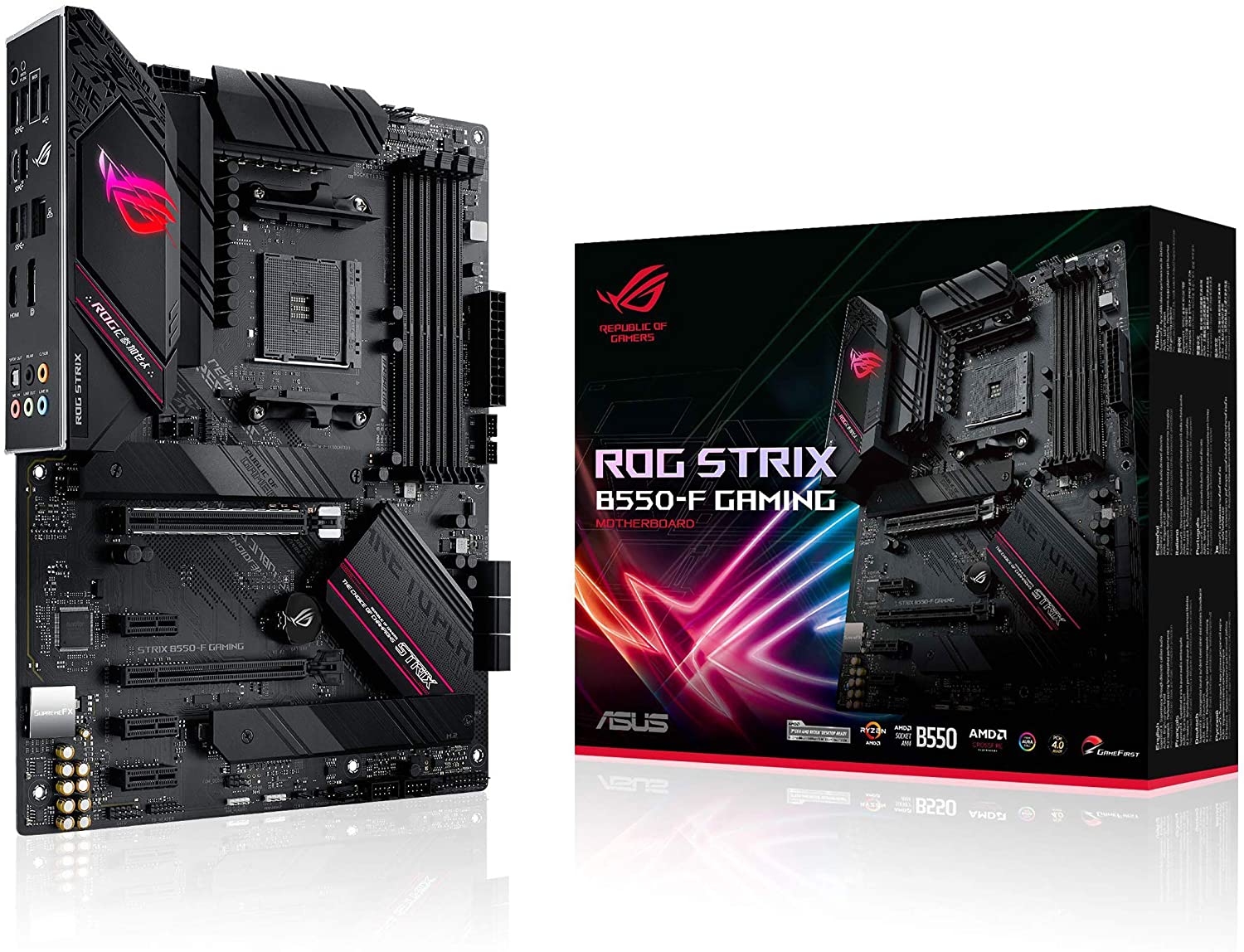 Asus ROG STRIX B550-F GAMING Motherboard For AMD 5000/ 4000 G/ 3000/ 3rd Gen Ryzen Series Processors - AM4 Socket