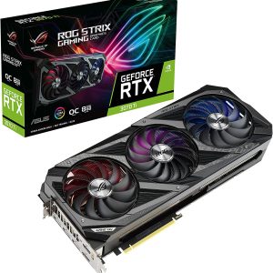 Asus ROG Strix GeForce RTX 3070 Ti OC Edition 8GB GDDR6X 256-Bit Triple Fan Graphics Card (ROG-STRIX-RTX3070TI-O8G-GAMING)