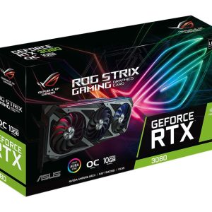 Asus ROG Strix GeForce RTX 3080 V2 OC Edition 10GB GDDR6X 320-Bit Triple Fan LHR Graphics Card (ROG-STRIX-RTX3080-O10G-V2-GAMING)