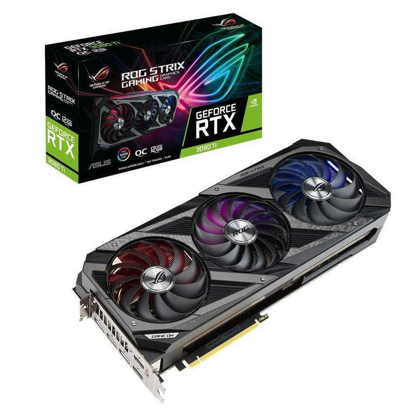 Asus ROG Strix GeForce RTX 3080 Ti OC Edition 12GB GDDR6X 384-Bit Triple Fan Graphics Card (ROG-STRIX-RTX3080TI-O12G-GAMING)