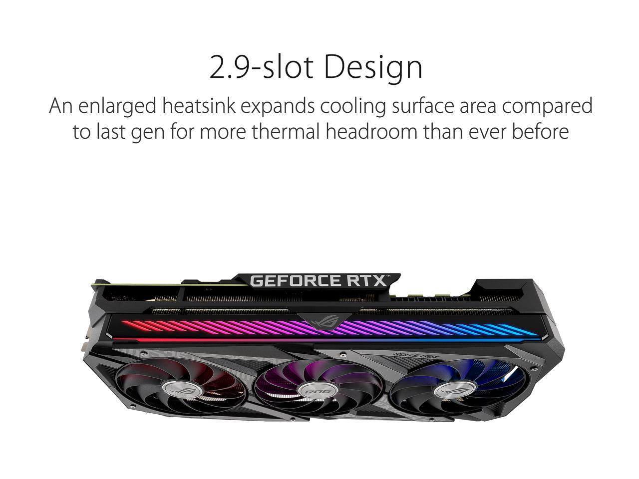 Asus ROG Strix GeForce RTX 3080 Ti OC Edition 12GB GDDR6X 384-Bit Triple Fan Graphics Card (ROG-STRIX-RTX3080TI-O12G-GAMING) - Image 3