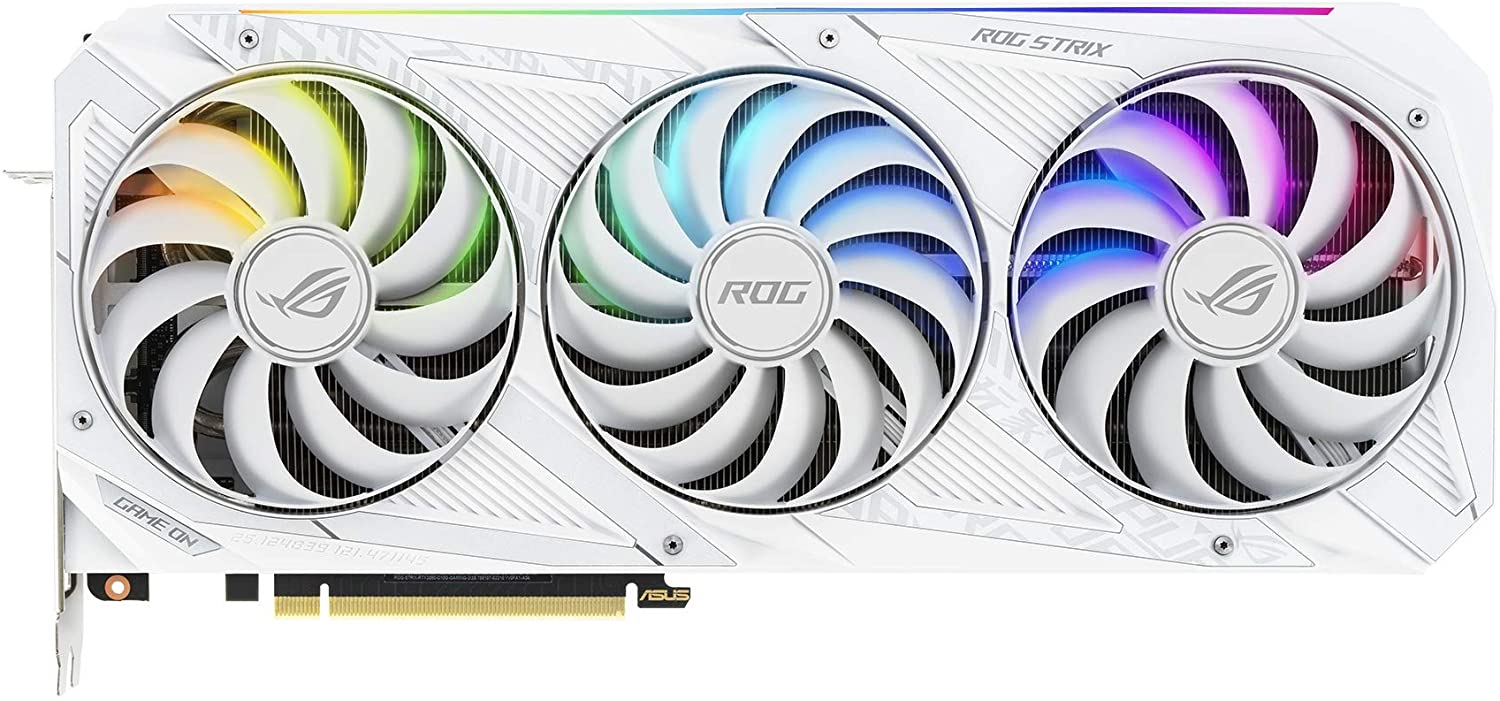 Asus ROG Strix GeForce RTX 3090 White OC 24GB GDDR6X 384-Bit Triple Fan Graphics Card (ROG-STRIX-RTX3090-O24G-WHITE) - Image 3