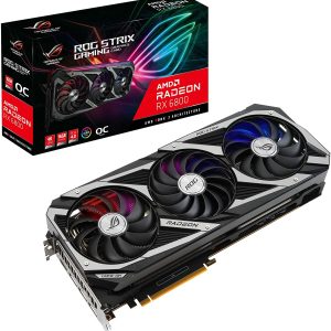 Asus ROG Strix Radeon RX 6800 16GB GDDR6 256-Bit Triple Fan Graphics Card (ROG-STRIX-RX6800-O16G-GAMING)
