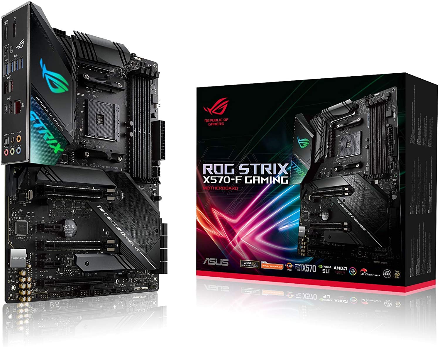 Asus ROG Strix X570-F Gaming Motherboard For AMD 2nd/ 3rd/ 1st Gen Ryzen Processors - AM4 Socket