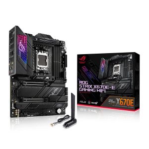 Asus ROG STRIX X670E-E GAMING WIFI Motherboard for AMD 3rd/ 2nd Gen Ryzen Processors - AM5 Socket