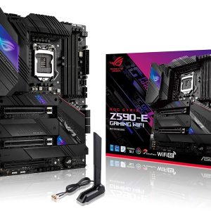 Asus ROG STRIX Z590-E GAMING WIFI 6E ATX Gaming Motherboard for Intel 10th/ 11th Gen Processors - LGA1200 Socket